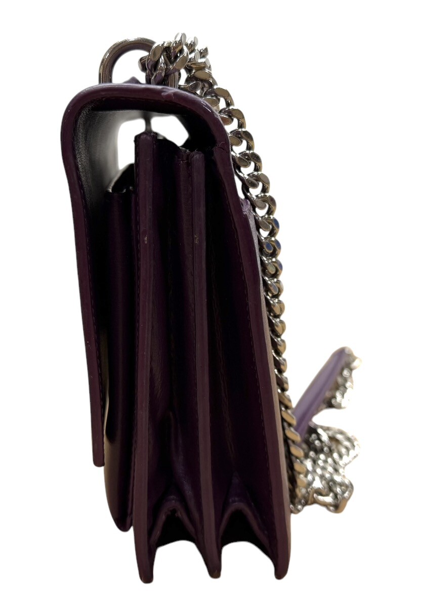 BORSA A TRACOLLA SAINT LAURENT SUNSET IN PELLE VIOLA! (AZP024322)