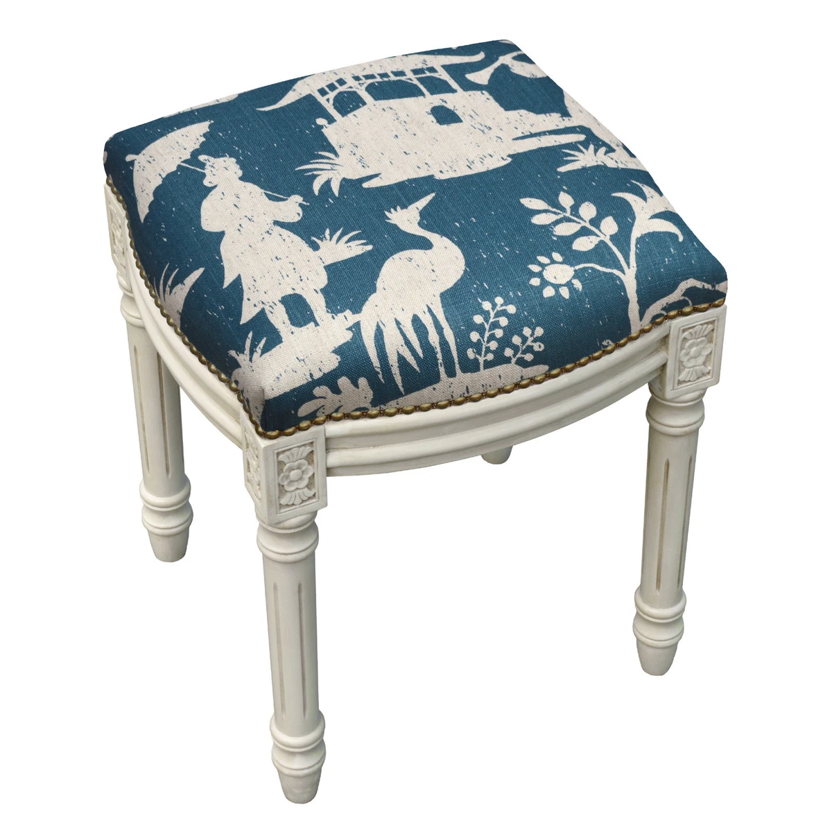 Navy blue vanity discount stool