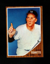 1478* 1962 Topps # 588 Birdie Tebbetts NM-MT (blank Back)