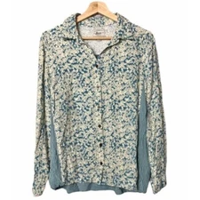 Bass Floral Long Sleeve Button Down M
