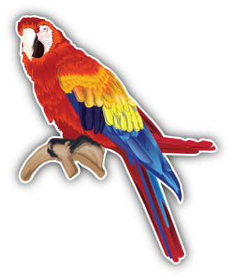 Autoaufkleber Ara Papagei K4700 Sticker-12cm