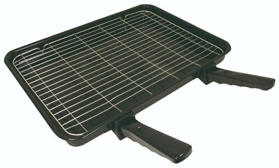 SPARESWORKS Grill Pan for BOSCH Extra Large Vitreous Enamel Detachable Handles 420 x 300mm