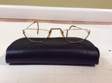 FRATELLI LOZZA Opti Fashion Frame 140 Luna Almond ITALY w/case Sunset Half Lens