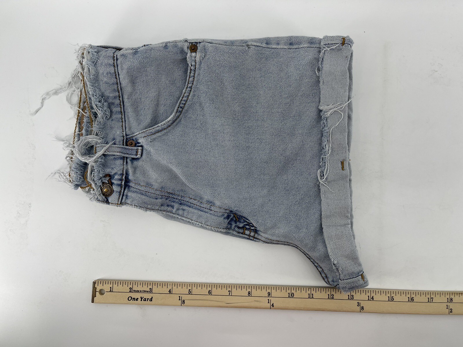 Levis Vintage Cut Off Fringe Jean Shorts Womens Size … Gem