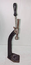 Vtg Antique Manual Cast Iron Gear Top Bottle Capper Gear Top SR Primitive