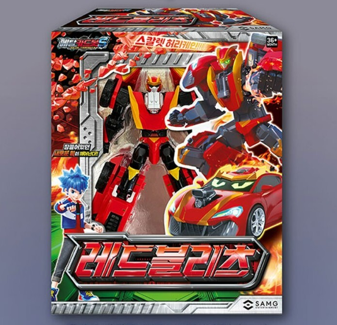 PERSONZ 　赤坂BLITZ　Version BLUE・RED Metal Cardbot S RED BLITZ Transforming Robot Car Toy Korea