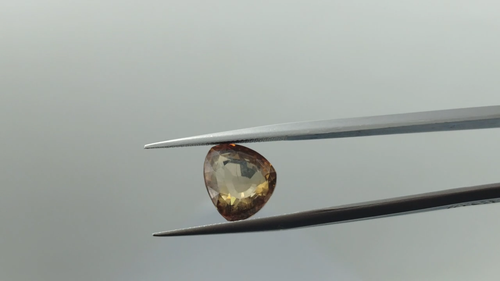 Certified Natural Zircon Brown Champion Color Loose Trillion Gemstone 4.99 Ct A+ - Video 1 of 1