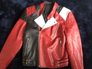 alexander mcqueen red leather jacket