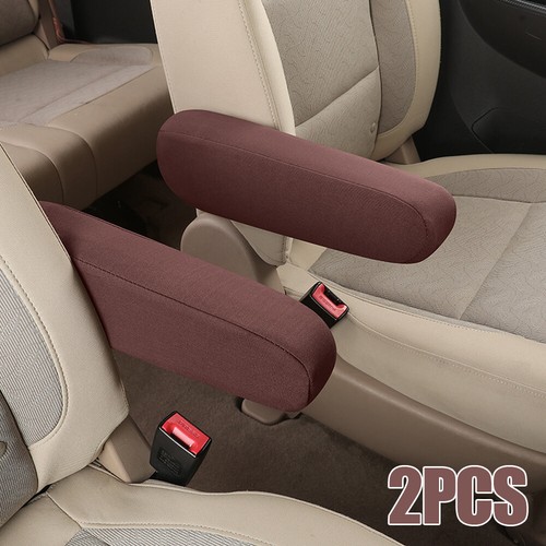 Car Accessory Elastic Fabric Front Seat Centre Console Armrest Covers Universal - Picture 12 of 14