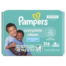 Pampers Baby Fresh Baby Wipes Scented, 3-Pack 216 Wipes