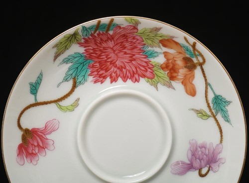 Tazza rosa famiglia cinese firmata Yongzheng con mamme - Foto 8 di 14