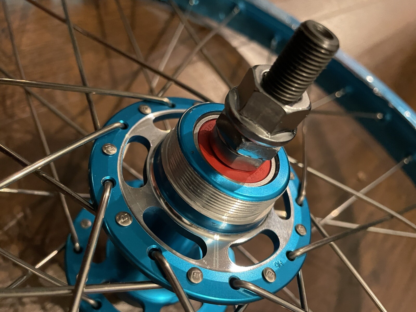 Blue 20” old school bmx Alloy Free Wheel Jelly Bean Hub Rims eBay