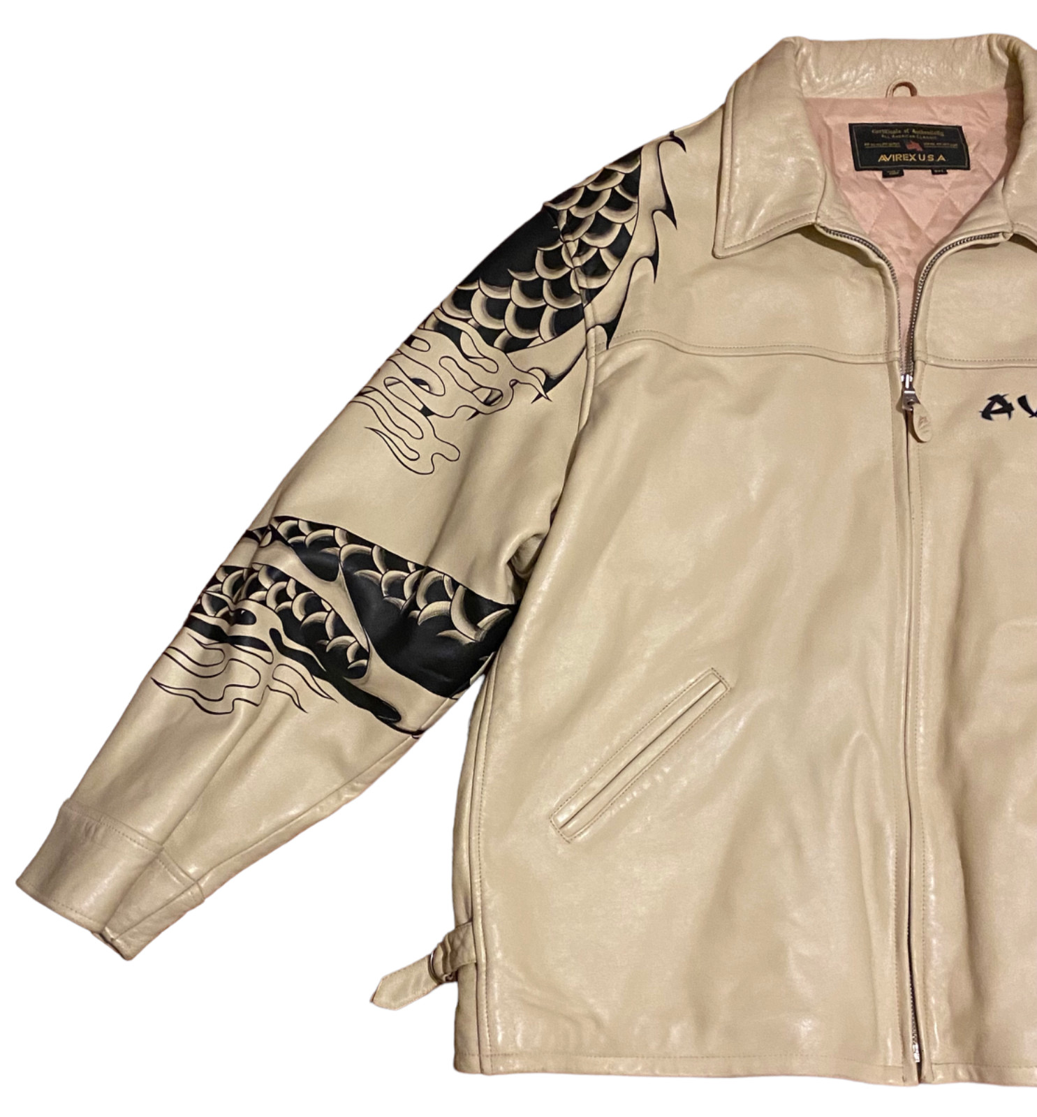 Avirex leather jacket dragon - Gem