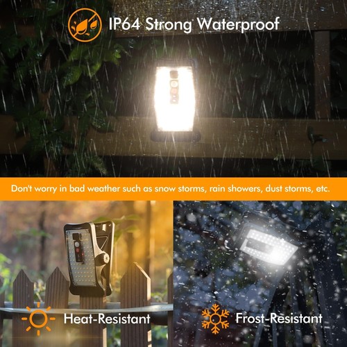 Clip On Solar Motion Lights Outdoor Waterproof with 70 LEDs, 3 Color Temperat... - Picture 6 of 8