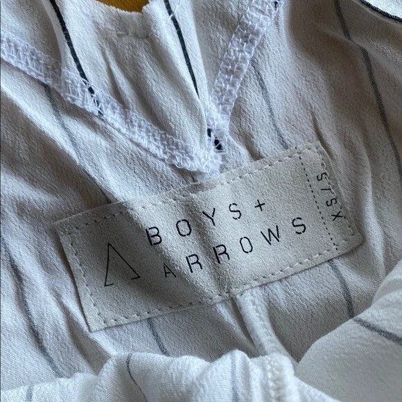 Mameluco a Rayas NIÑOS + FLECHAS NUEVO CON ETIQUETAS Sin Mangas Cuello Cuadrado Playa Bohemio Foto 4 de 4