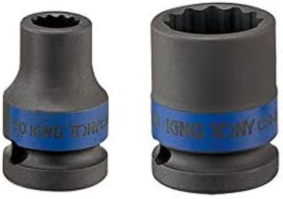 KING TONY 333008 m 12 Punti per Chiave a Bussola, 8 mm, Attacco da 3/8