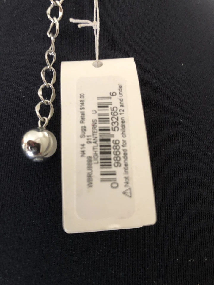 Kate Spade New York Silver Lanterns Pave Statement Necklace NWT $148 - Image 3 of 4