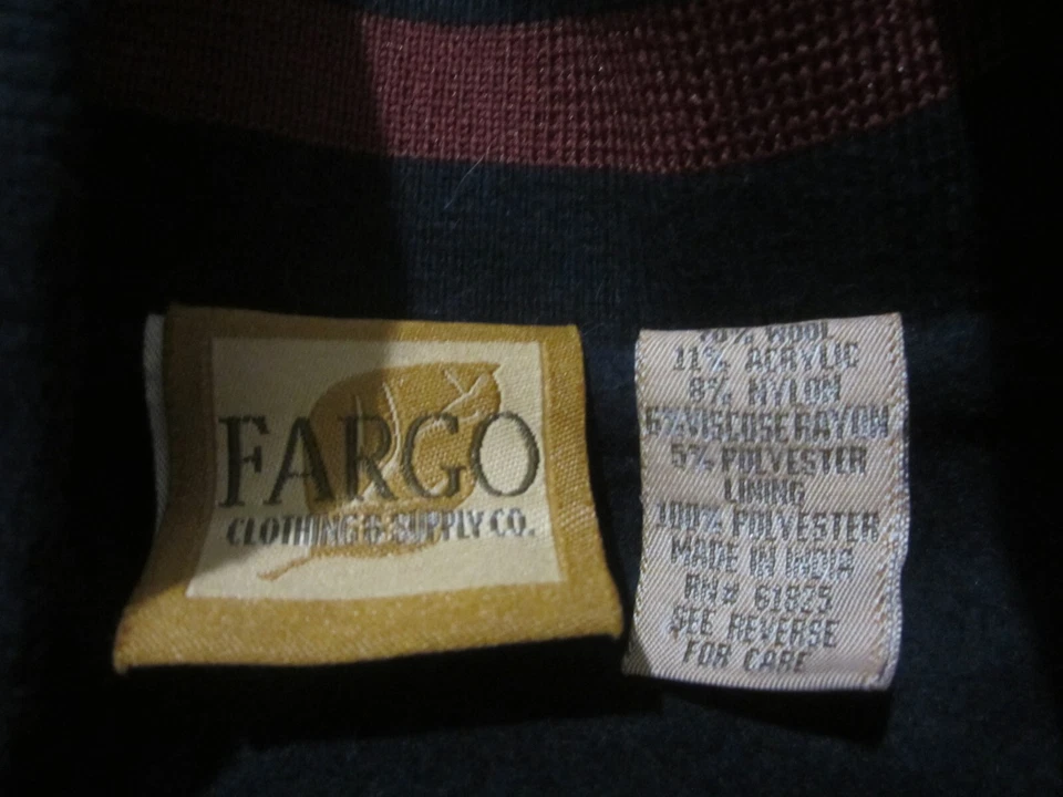 Pullover de lana XL para hombre 1/2 cremallera chaqueta azul bombardero universitario Fargo ropa y suministros Foto 4 de 4