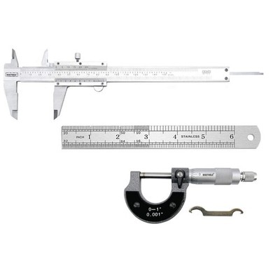 Metal Vernier Caliper, Micrometer, Ruler, Precision Measurements, Outside,Inside