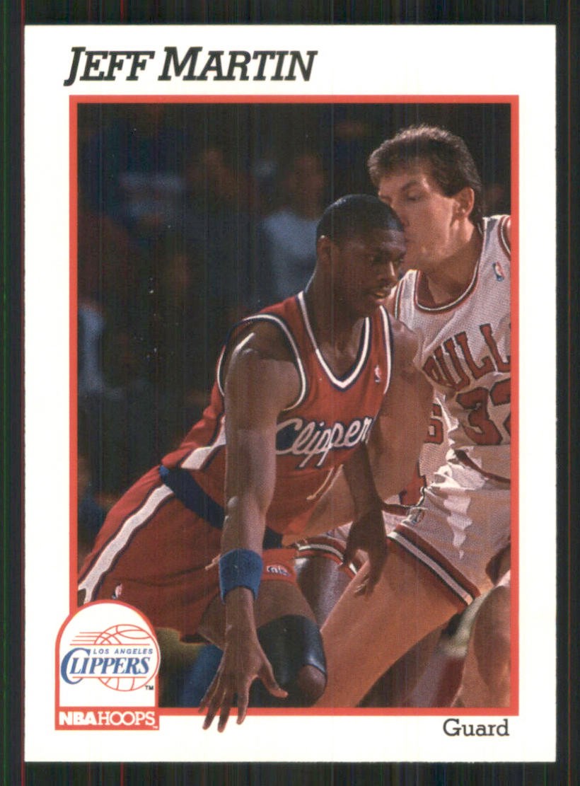 1991-92 Hoops #95 Jeff Martin Los Angeles Clippers 37549