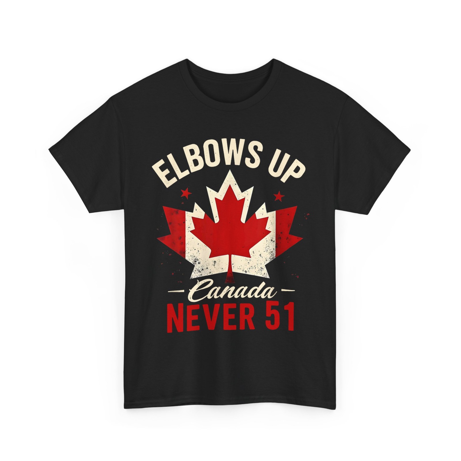 Elbows Up Canada Never 51 Canada Flag T-Shirt