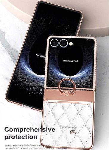 For Samsung Galaxy Z Flip 7 7FE 6 5 4 Bling Diamond Protective Shell Phone Cover - Zdjęcie 12 z 17