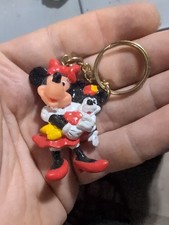 Vintage Applause Disney MINNIE MOUSE Keychain Figurine with Doll Collectible