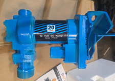 12V Fuel Transfer Pump w/Nozzle Kit Transfer of Gasoline Diesel Kerosene Blue