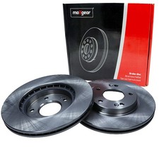 2X MAXGEAR BREMSSCHEBEIBEN 280mm BELÜFTET VORNE PASSEND FÜR HYUNDAI ELANTRA I30