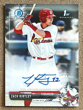 2017 Bowman Chrome Autograph #CDA-ZK Zach Kirtley St. Louis Cardinals Rookie RC