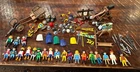 Lot Of 21  Vintage Playmobil Figures Medieval Knights & Accessories Geobra