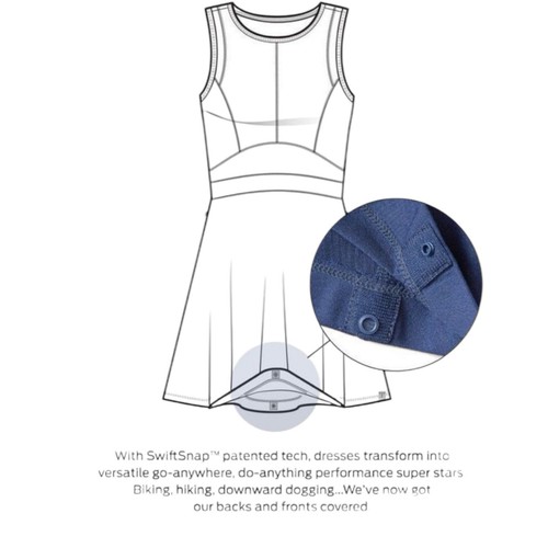 Title Nine Dream Dress Mosaic Sleeveless Side Pocket SwiftSanp Athleisure Size M - Picture 3 of 13