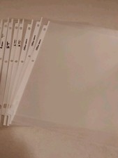 Page Protectors Assorted Thickness Semi-Clear  Clear 7ct. Sleeves 8 1/2x11 NEW