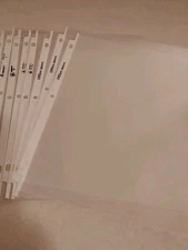 Page Protectors Assorted Thickness Semi-Clear & Clear 7ct. Sleeves 8 1/2x11 NEW