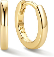 925 Sterling Silver Huggie Hoop Earrings Small Hoop Earrings for Women Hypoaller