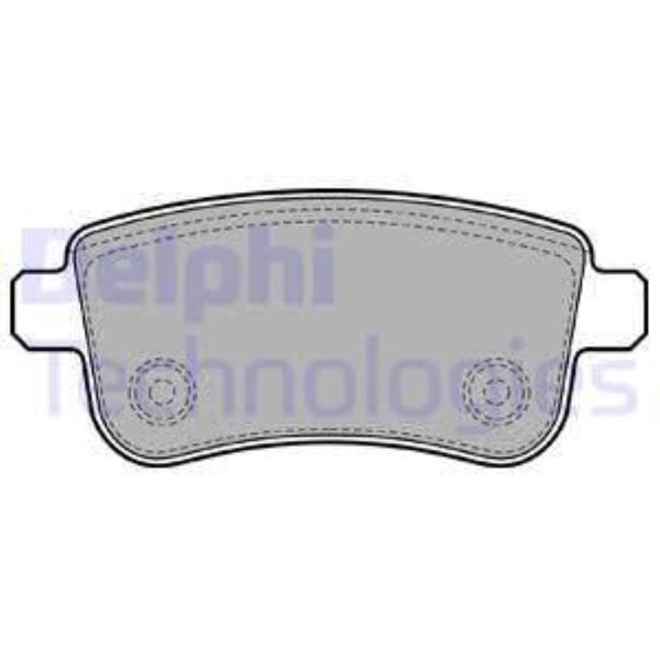 Delphi BremsbeläGe Bremsbelegsatz Hinten FüR Renault ScéNic III Grand-image