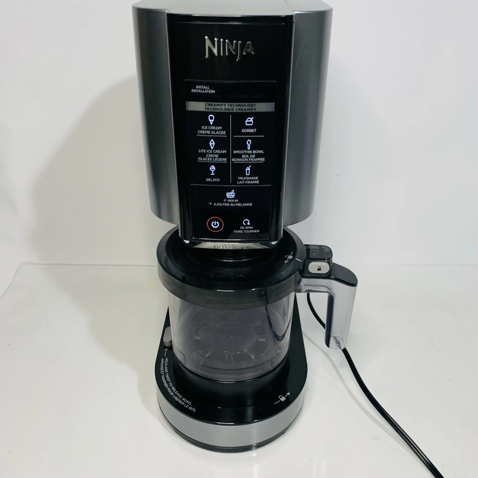 Ninja Creami Ice-Cream Maker 7 in 1 Smoothie Sorbet Gelato Shakes NC301