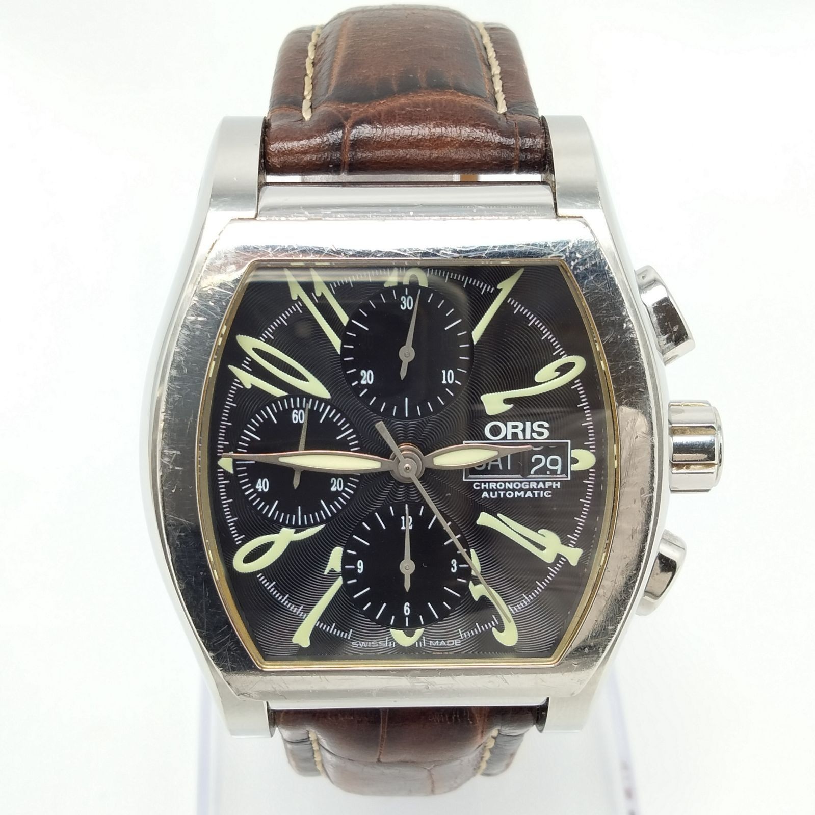 Oris Miles Chronograph Automatic Day Date Mens Wa… - image 2