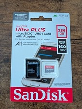 Sandisk Ultra Plus MicroSD 256GB Memory Card NEW