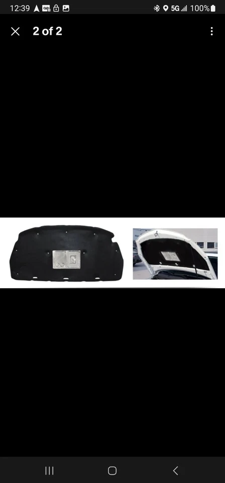 Almohadilla de aislamiento para capó de manta del motor delantero protector térmico para Buick Regal 2011-2017 Foto 2 de 2