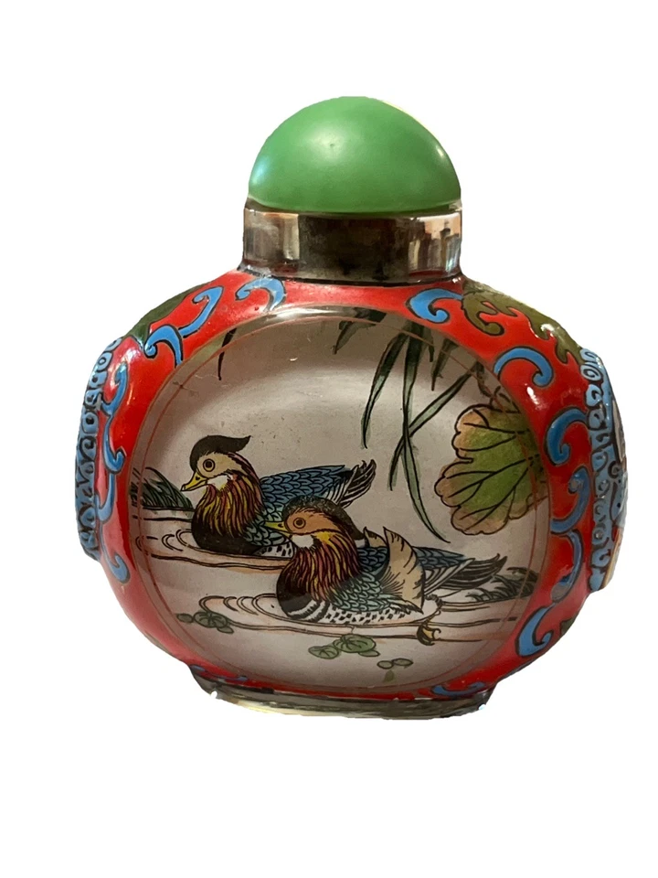 D01- Beautiful Chinese Snuff Bottle Antique - Image 4 of 4