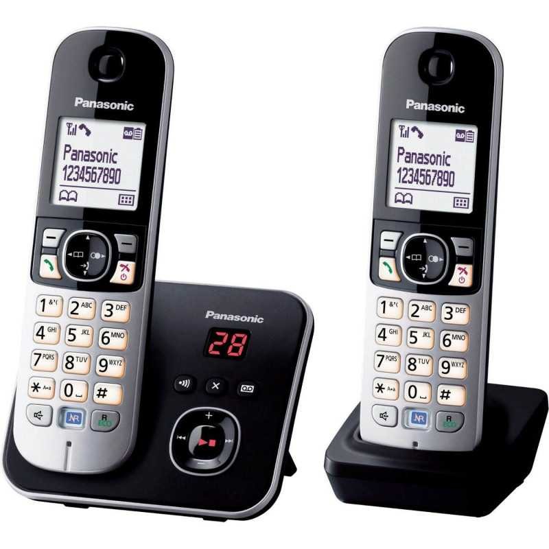 Téléphone fixe PANASONIC KXTG 6822 FRB avec grand écran pour équiper toute la maison