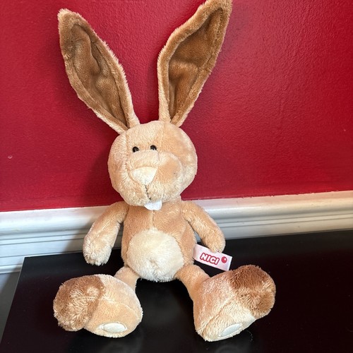 Nici Ralf Rabbit Bunny Bendable Ears Soft Plush 10-14”, Pre-owned by adult
