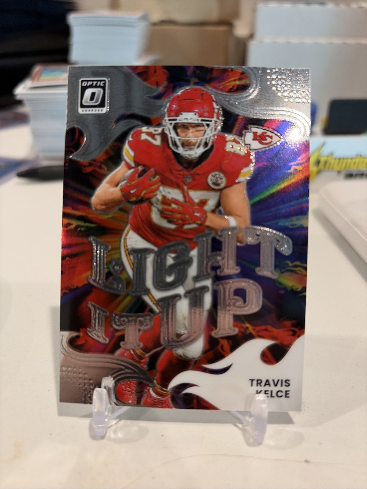 2025 Donruss Optic Travis Kelce Light It Up 