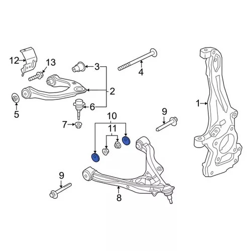 Genuine Ford Lower Control Arm Adjust Bolt W720555-S439