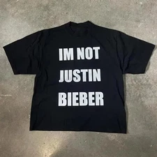 IM NOT  JUSTIN BIEBER Unisex Tee