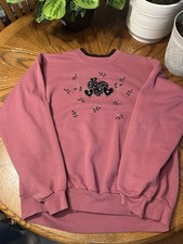 Vintage Sweatshirt With Hearts