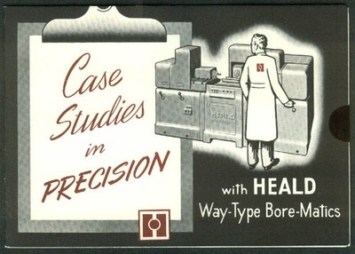Heald Way-Type Bore-Matics Case Studies in Precision mailer 1950s Worcester MA