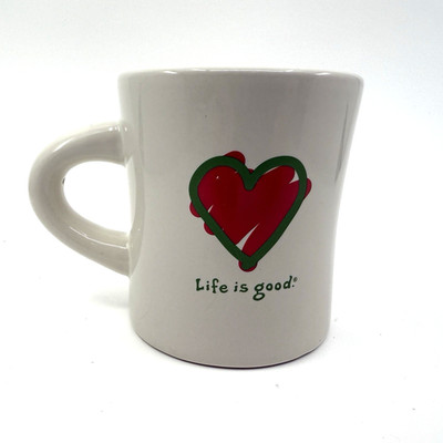 Life Is Good ''Do What You Like, Like What You Do'' Coffee Tea Cup Mug Heart