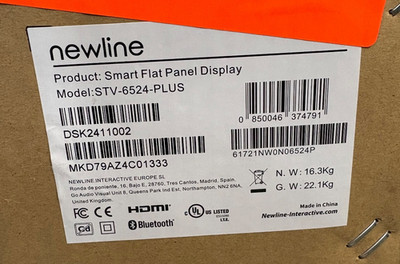 Newline STV-6524-PLUS / UHD 4K Commercial Monitor / Smart Flat Panel Display